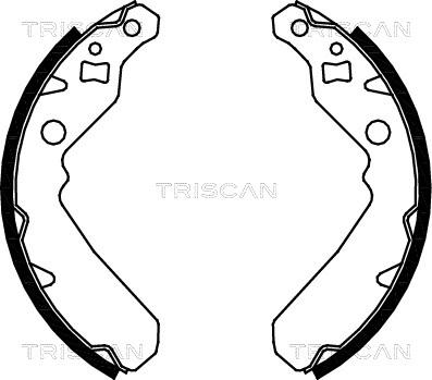 Triscan 8100 41615 - Комплект гальм, барабанний механізм autocars.com.ua