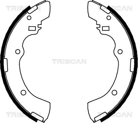 Triscan 8100 42505 - Комплект гальм, барабанний механізм autocars.com.ua