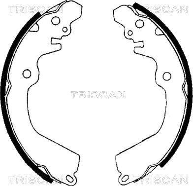 Triscan 8100 42568 - Комплект тормозных колодок, барабанные avtokuzovplus.com.ua