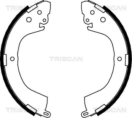 Triscan 8100 42605 - Комплект гальм, барабанний механізм autocars.com.ua