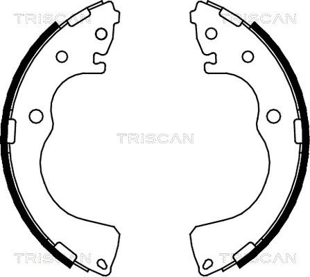 Triscan 8100 50001 - Комплект гальм, барабанний механізм autocars.com.ua