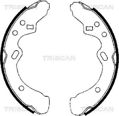 Triscan 8100 50438 - Комплект тормозных колодок, барабанные avtokuzovplus.com.ua