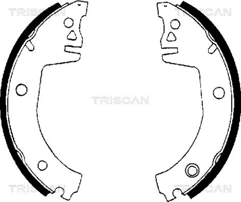 Triscan 8100 67514 - Комплект гальм, барабанний механізм autocars.com.ua