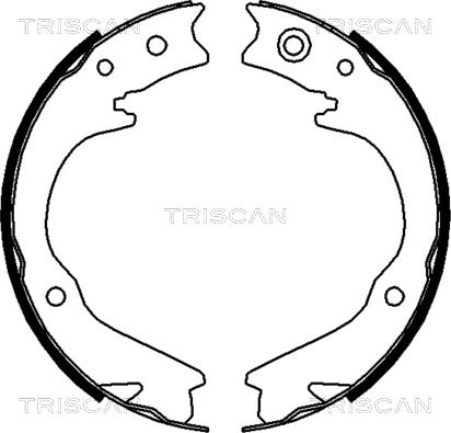 Triscan 8100 68003 - Комплект гальм, ручник, парковка autocars.com.ua