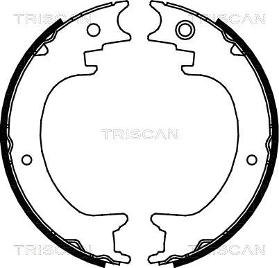Triscan 8100 68004 - Комплект гальм, ручник, парковка autocars.com.ua
