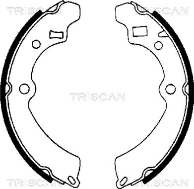 Triscan 8100 69521 - Комплект гальм, барабанний механізм autocars.com.ua