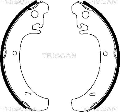 Triscan 8100 70442 - Комплект тормозных колодок, барабанные autodnr.net