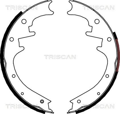 Triscan 8100 80018 - Комплект тормозных колодок, барабанные avtokuzovplus.com.ua