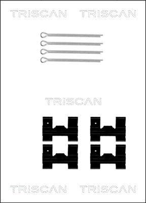 Triscan 8105 101329 - Комплектуючі, колодки дискового гальма autocars.com.ua