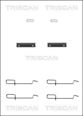 Triscan 8105 101592 - Комплектуючі, колодки дискового гальма autocars.com.ua