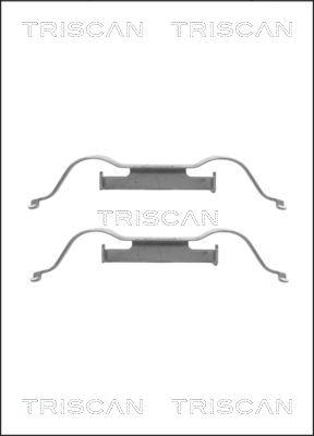Triscan 8105 101626 - Комплектуючі, колодки дискового гальма autocars.com.ua