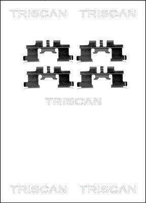 Triscan 8105 101641 - Комплектуючі, колодки дискового гальма autocars.com.ua