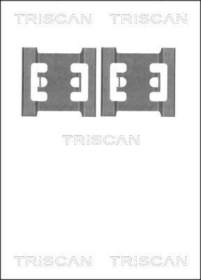 Triscan 8105 101643 - Комплектующие для колодок дискового тормоза avtokuzovplus.com.ua