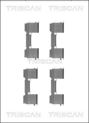 Triscan 8105 101650 - Комплектующие для колодок дискового тормоза avtokuzovplus.com.ua