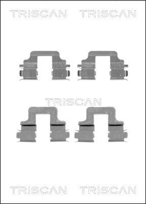 Triscan 8105 101652 - Комплектующие для колодок дискового тормоза avtokuzovplus.com.ua