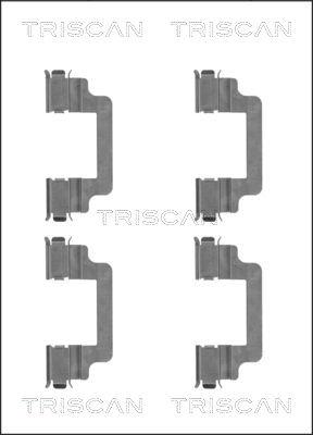 Triscan 8105 101659 - Комплектуючі, колодки дискового гальма autocars.com.ua