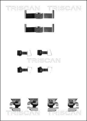 Triscan 8105 131159 - Комплектуючі, колодки дискового гальма autocars.com.ua