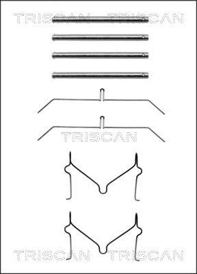 Triscan 8105 131621 - Комплектуючі, колодки дискового гальма autocars.com.ua