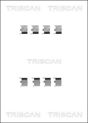 Triscan 8105 131623 - Комплектующие для колодок дискового тормоза autodnr.net