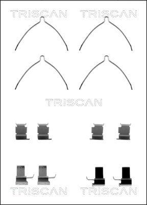 Triscan 8105 131629 - Комплектующие для колодок дискового тормоза autodnr.net
