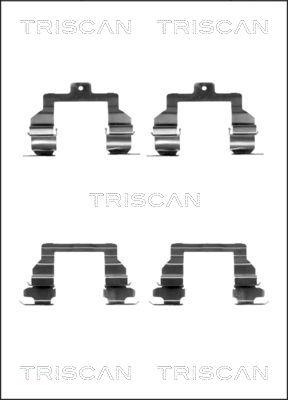 Triscan 8105 131632 - Комплектуючі, колодки дискового гальма autocars.com.ua