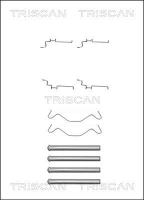 Triscan 8105 131638 - Комплектующие для колодок дискового тормоза autodnr.net