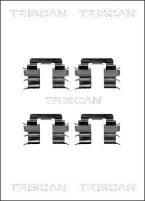 Triscan 8105 141587 - Комплектуючі, колодки дискового гальма autocars.com.ua