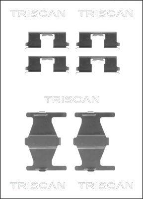 Triscan 8105 141589 - Комплектуючі, колодки дискового гальма autocars.com.ua