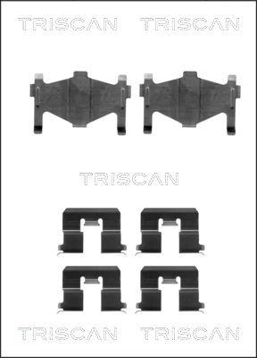 Triscan 8105 141591 - Комплектуючі, колодки дискового гальма autocars.com.ua