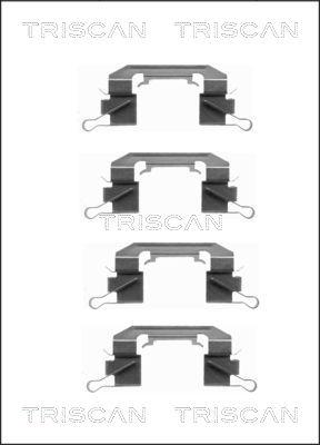 Triscan 8105 141596 - Комплектуючі, колодки дискового гальма autocars.com.ua