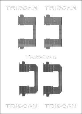 Triscan 8105 141601 - Комплектуючі, колодки дискового гальма autocars.com.ua
