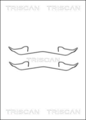 Triscan 8105 161617 - Комплектуючі, колодки дискового гальма autocars.com.ua