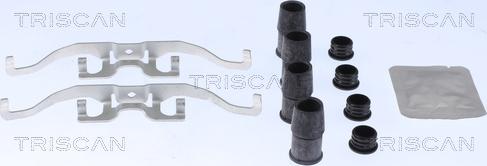 Triscan 8105 161621 - Комплектуючі, колодки дискового гальма autocars.com.ua