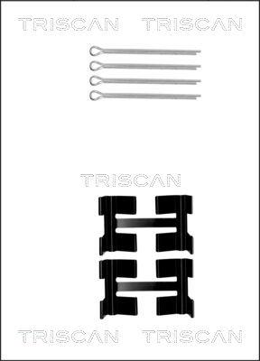 Triscan 8105 171002 - Комплектуючі, колодки дискового гальма autocars.com.ua