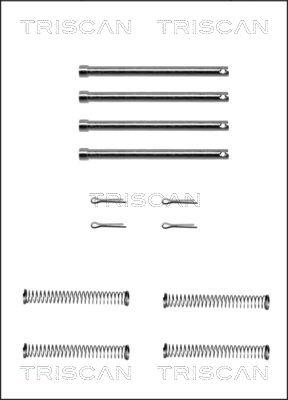 Triscan 8105 171003 - Комплектуючі, колодки дискового гальма autocars.com.ua