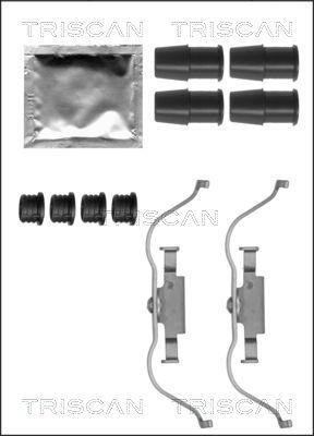 Triscan 8105 171601 - Комплектуючі, колодки дискового гальма autocars.com.ua