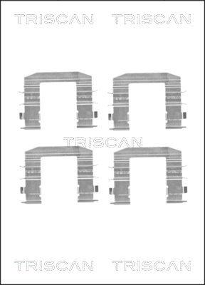 Triscan 8105 181009 - Комплектующие для колодок дискового тормоза avtokuzovplus.com.ua