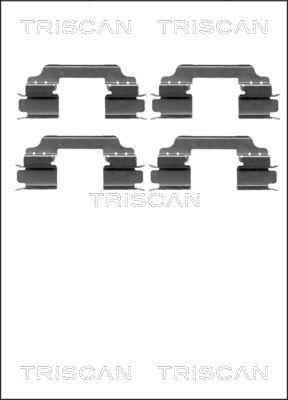 Triscan 8105 231596 - Комплектуючі, колодки дискового гальма autocars.com.ua