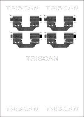 Triscan 8105 231597 - Комплектующие для колодок дискового тормоза autodnr.net
