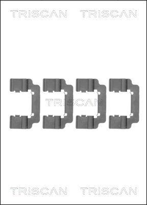 Triscan 8105 241620 - Комплектующие для колодок дискового тормоза avtokuzovplus.com.ua