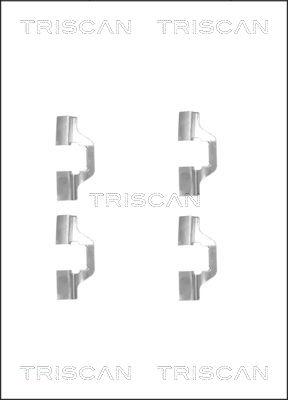 Triscan 8105 251598 - Комплектуючі, колодки дискового гальма autocars.com.ua