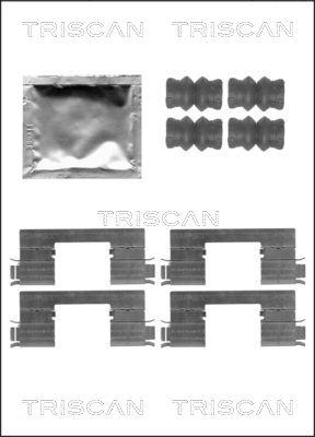 Triscan 8105 251603 - Комплектующие для колодок дискового тормоза avtokuzovplus.com.ua