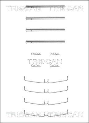 Triscan 8105 271359 - Комплектуючі, колодки дискового гальма autocars.com.ua