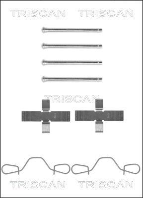 Triscan 8105 291397 - Комплектуючі, колодки дискового гальма autocars.com.ua