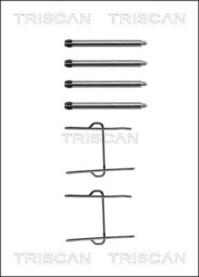 Triscan 8105 381533 - Комплектуючі, колодки дискового гальма autocars.com.ua