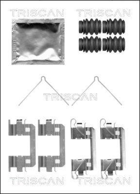 Triscan 8105 401620 - Комплектуючі, колодки дискового гальма autocars.com.ua