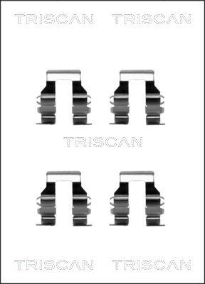 Triscan 8105 421587 - Комплектуючі, колодки дискового гальма autocars.com.ua
