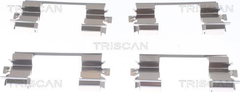 Triscan 8105 431637 - Комплектуючі, колодки дискового гальма autocars.com.ua