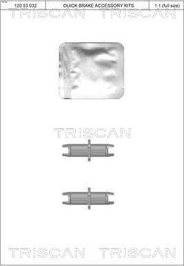 Triscan 8105 432596 - Система тяг і важелів, гальмівна система autocars.com.ua