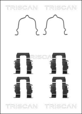 Triscan 8105 501562 - Комплектующие для колодок дискового тормоза autodnr.net